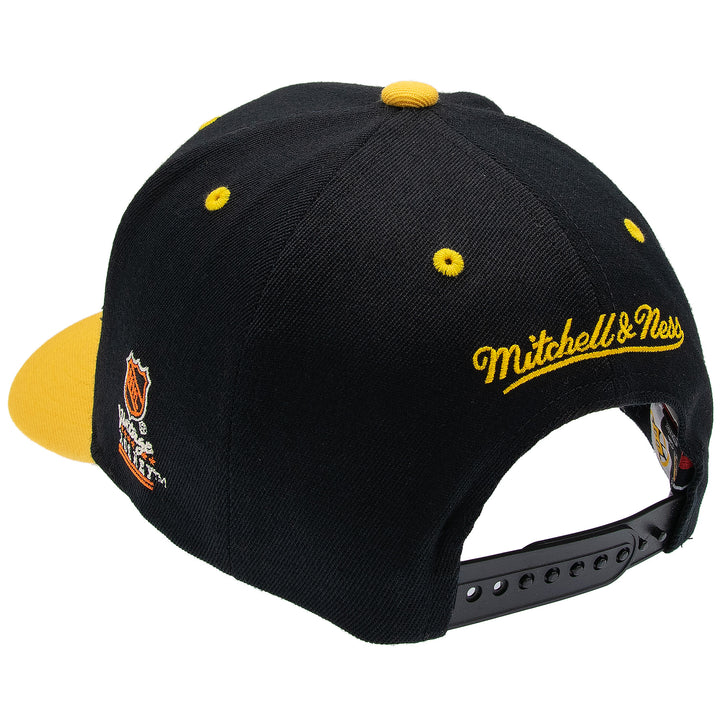 Boston Bruins NHL Team Arch Classic Red Snapback Mitchell &amp; Ness Black/Yellow
