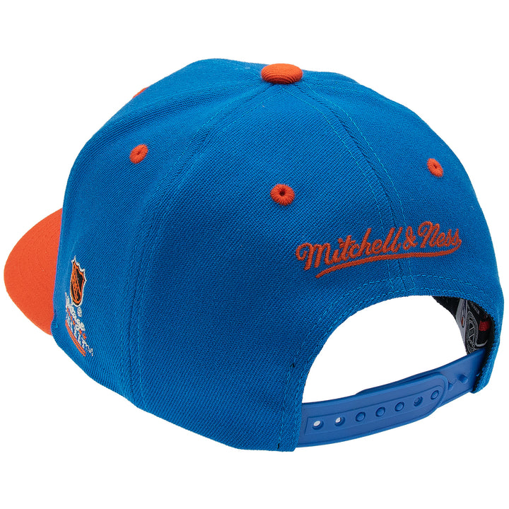Edmonton Oilers NHL Team Arch Classic Snapback Mitchell &amp; Ness Blue/Orange