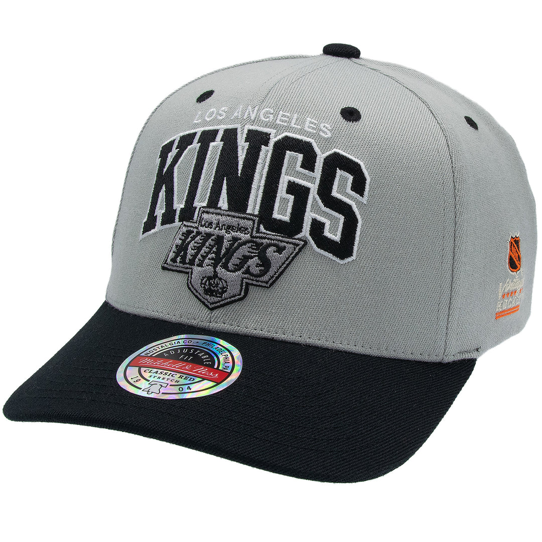 Los Angeles Kings NHL Team Arch Classic Red Snapback Mitchell &amp; Ness Grey/Black
