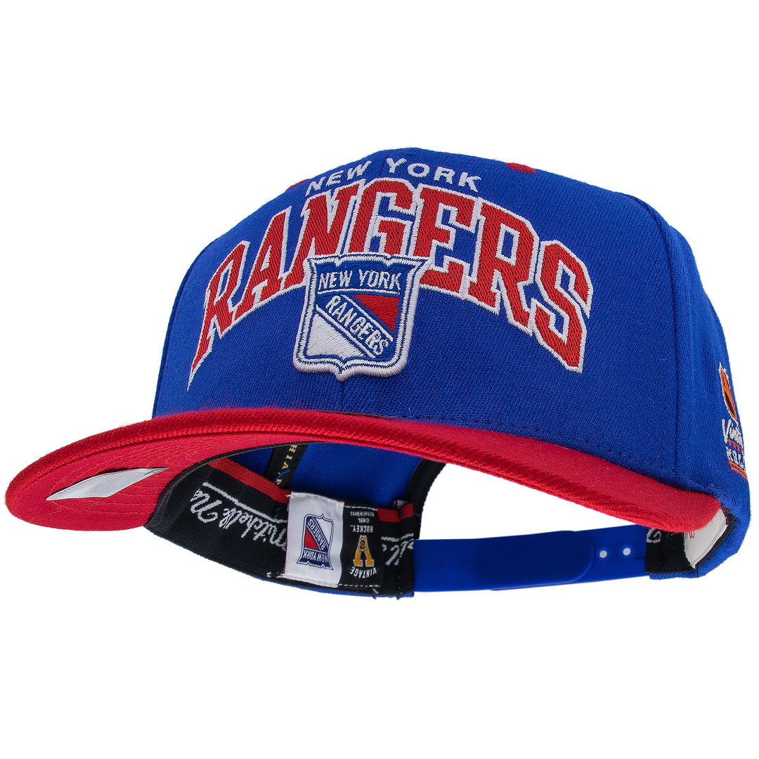 New York Rangers NHL Team Arch Classic Red Snapback Mitchell &amp; Ness Blue/Red