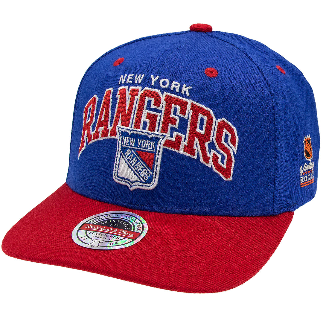 New York Rangers NHL Team Arch Classic Red Snapback Mitchell &amp; Ness Blue/Red