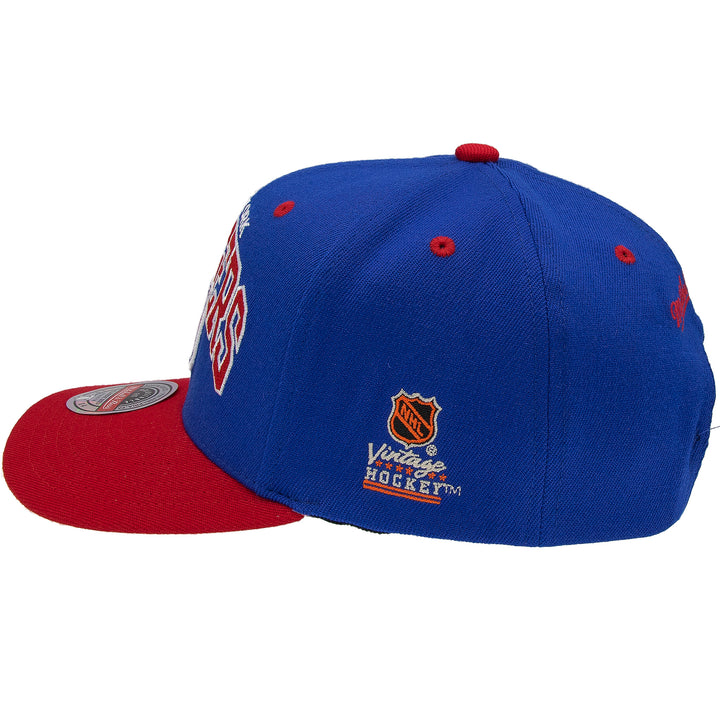 New York Rangers NHL Team Arch Classic Red Snapback Mitchell &amp; Ness Blue/Red