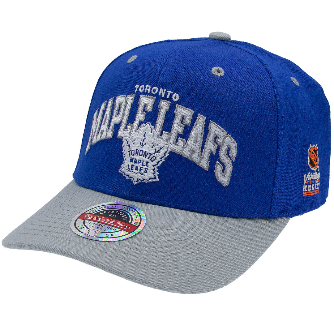 Toronto Maple Leafs NHL Team Arch Classic Red Snapback Mitchell &amp; Ness Blue/Grey