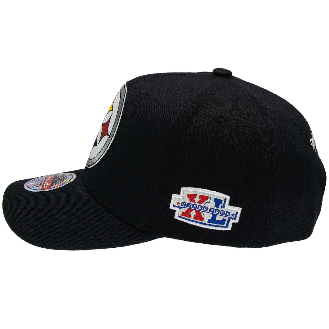 Pittsburgh Steelers NFL Black Out Classic Red Snapback Mitchell &amp; Ness Black