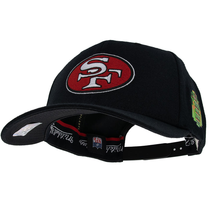 San Francisco 49ers NFL Black Out Classic Red Snapback Mitchell &amp; Ness Black