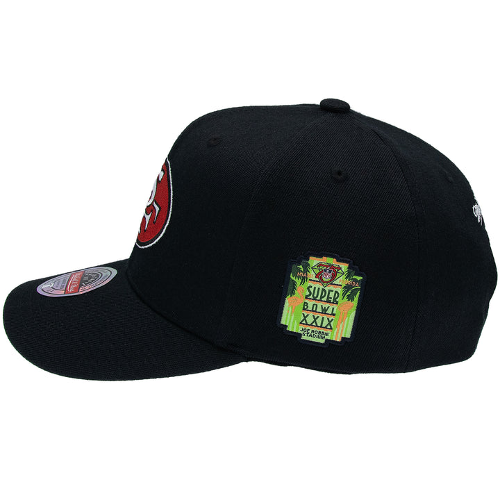 San Francisco 49ers NFL Black Out Classic Red Snapback Mitchell &amp; Ness Black
