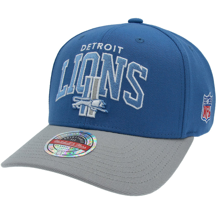 Detroit Lions NHL Team Arch Classic Red Snapback Mitchell &amp; Ness Blue/Grey