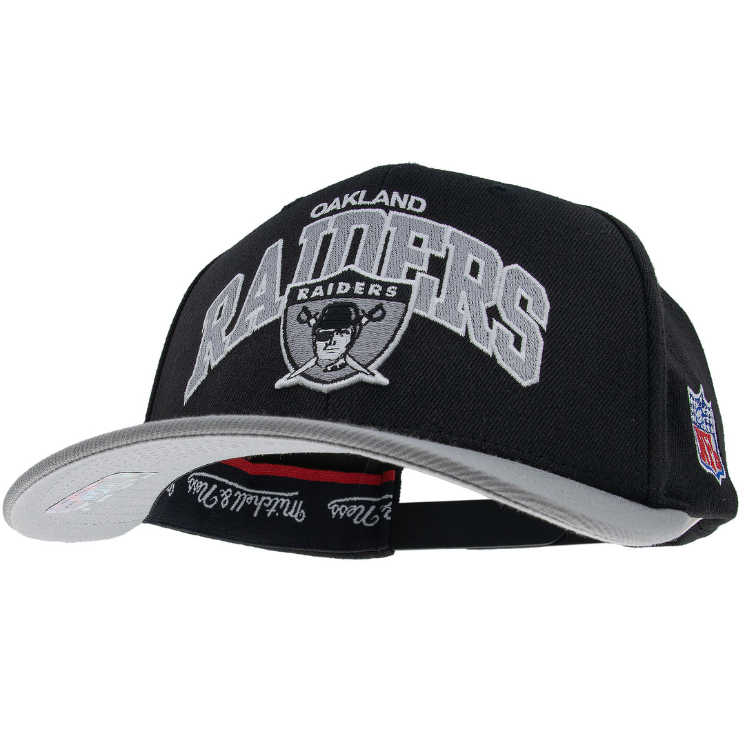 Oakland Raiders NHL Team Arch Classic Red Snapback Mitchell &amp; Ness Black/Grey
