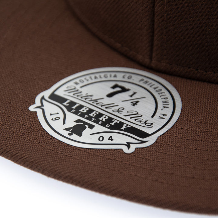 Blank Liberty Fitted Mitchell &amp; Ness Brown