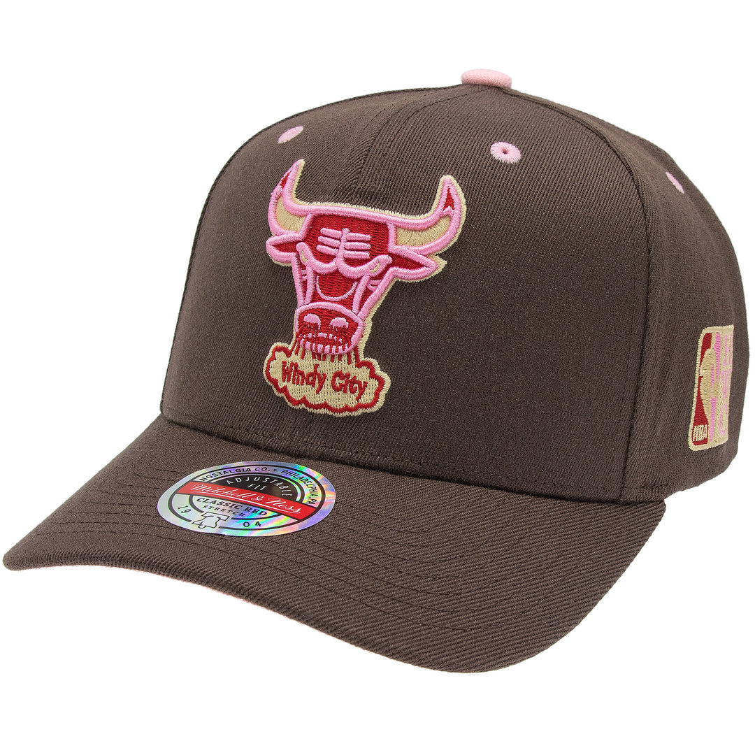 Chicago Bulls NBA Brown Sugar Bacon Classic Red Snapback Mitchell &amp; Ness Brown/Pink