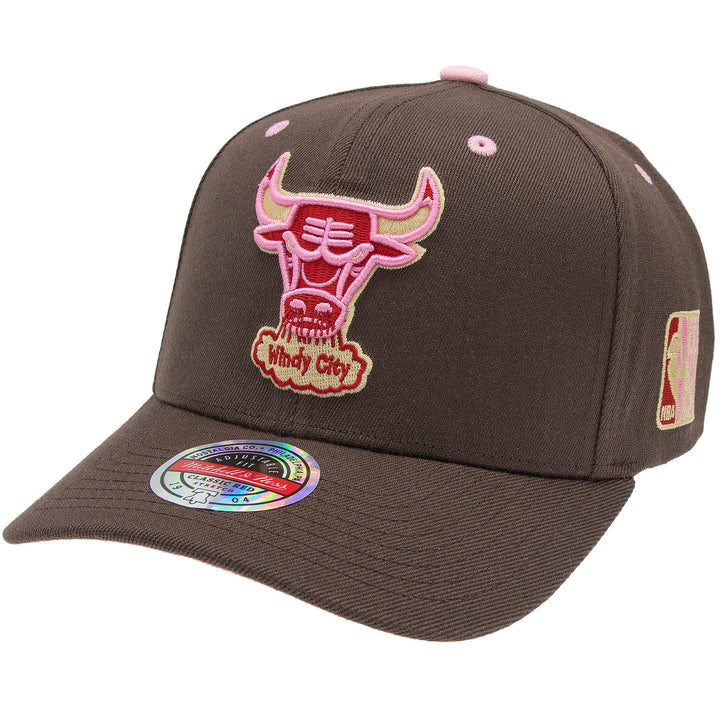 Chicago Bulls NBA Brown Sugar Bacon Classic Red Snapback Mitchell &amp; Ness Brown/Pink