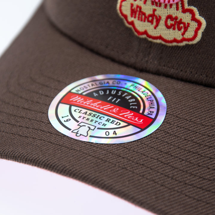 Chicago Bulls NBA Brown Sugar Bacon Classic Red Snapback Mitchell &amp; Ness Brown/Pink