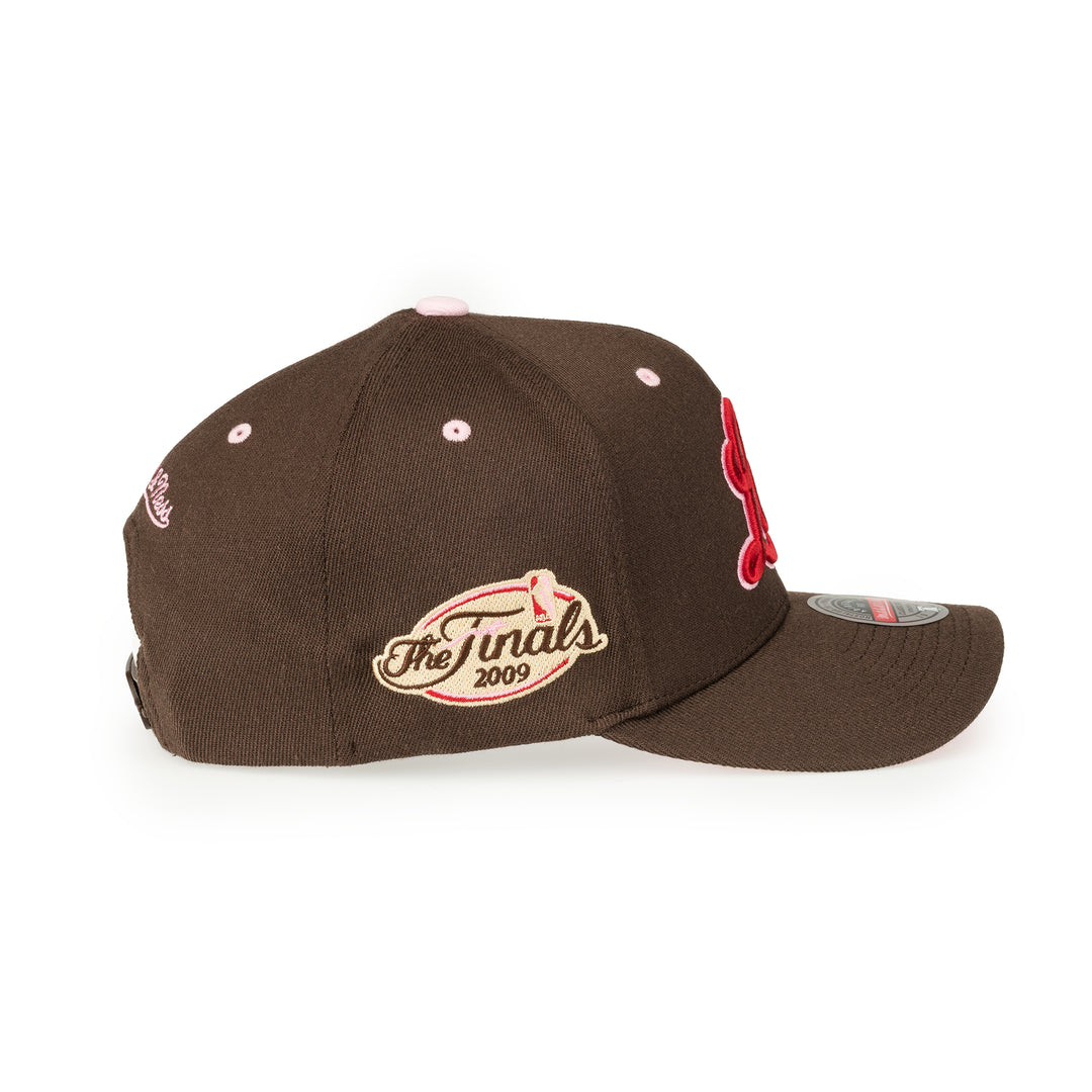 Los Angeles Lakers NBA Brown Sugar Bacon Classic Red Snapback Mitchell &amp; Ness Brown/Pink
