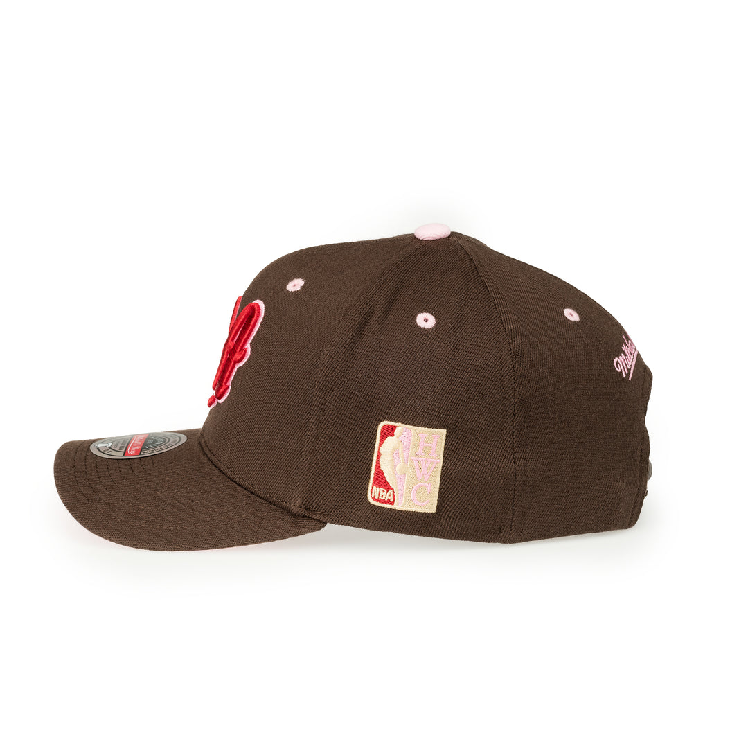 Los Angeles Lakers NBA Brown Sugar Bacon Classic Red Snapback Mitchell &amp; Ness Brown/Pink