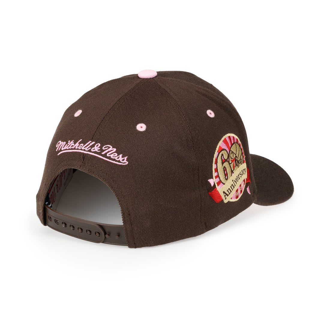 Philadelphia 76ers NBA Brown Sugar Bacon Classic Red Snapback Mitchell &amp; Ness Brown/Pink