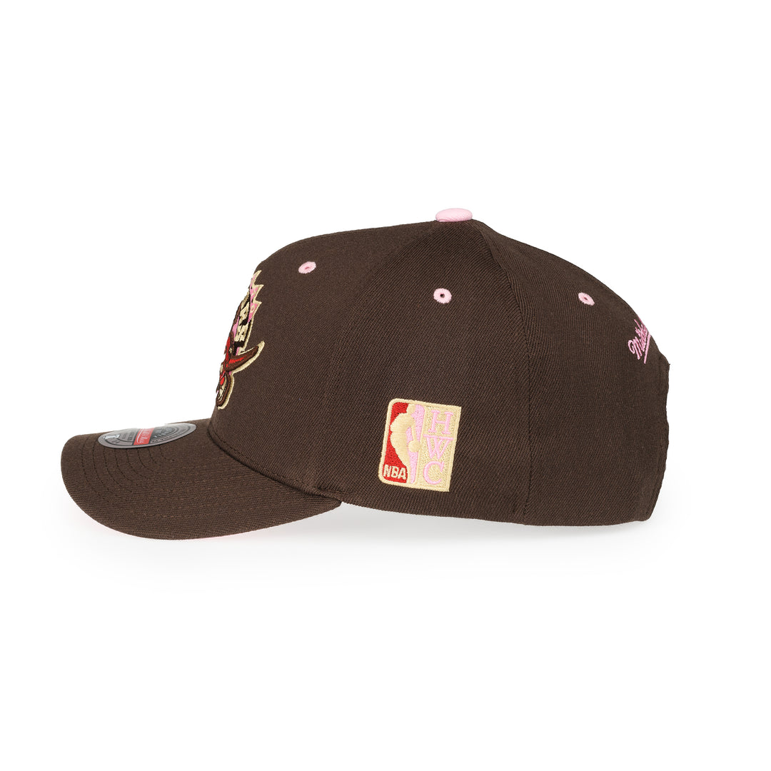 Toronto Raptors NBA Brown Sugar Bacon Classic Red Snapback Mitchell &amp; Ness Brown/Pink