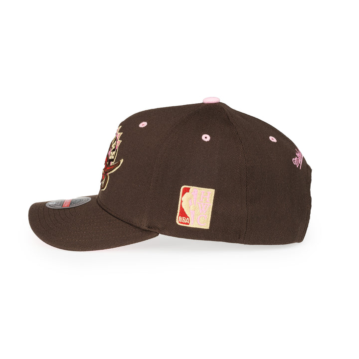 Toronto Raptors NBA Brown Sugar Bacon Classic Red Snapback Mitchell &amp; Ness Brown/Pink