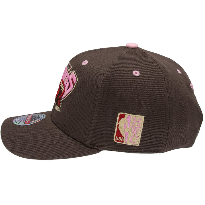 Vancouver Grizzlies NBA Brown Sugar Bacon Classic Red Snapback Mitchell &amp; Ness Brown/Pink
