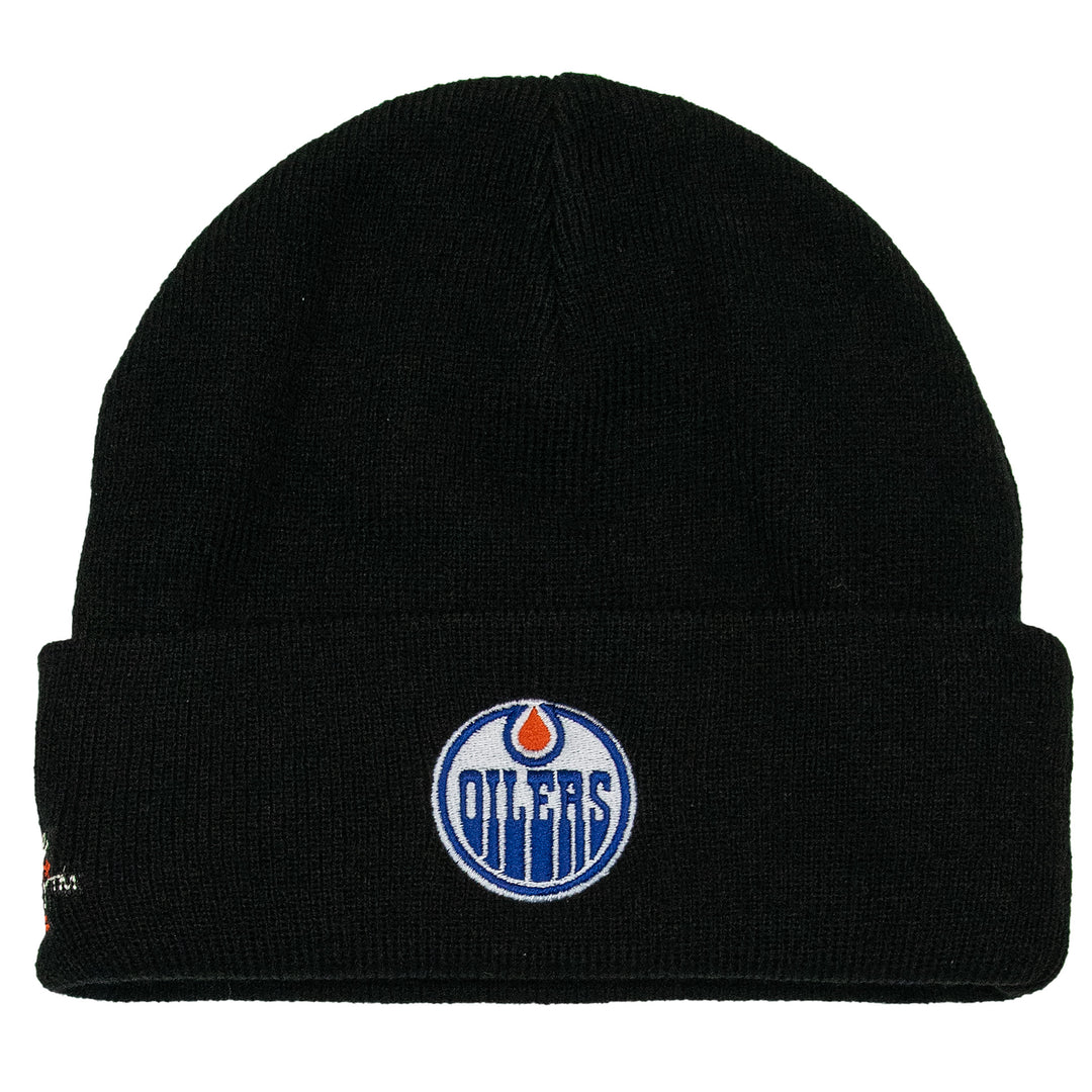 Edmonton Oilers NHL Embroidered Logo Beanie Mitchell &amp; Ness