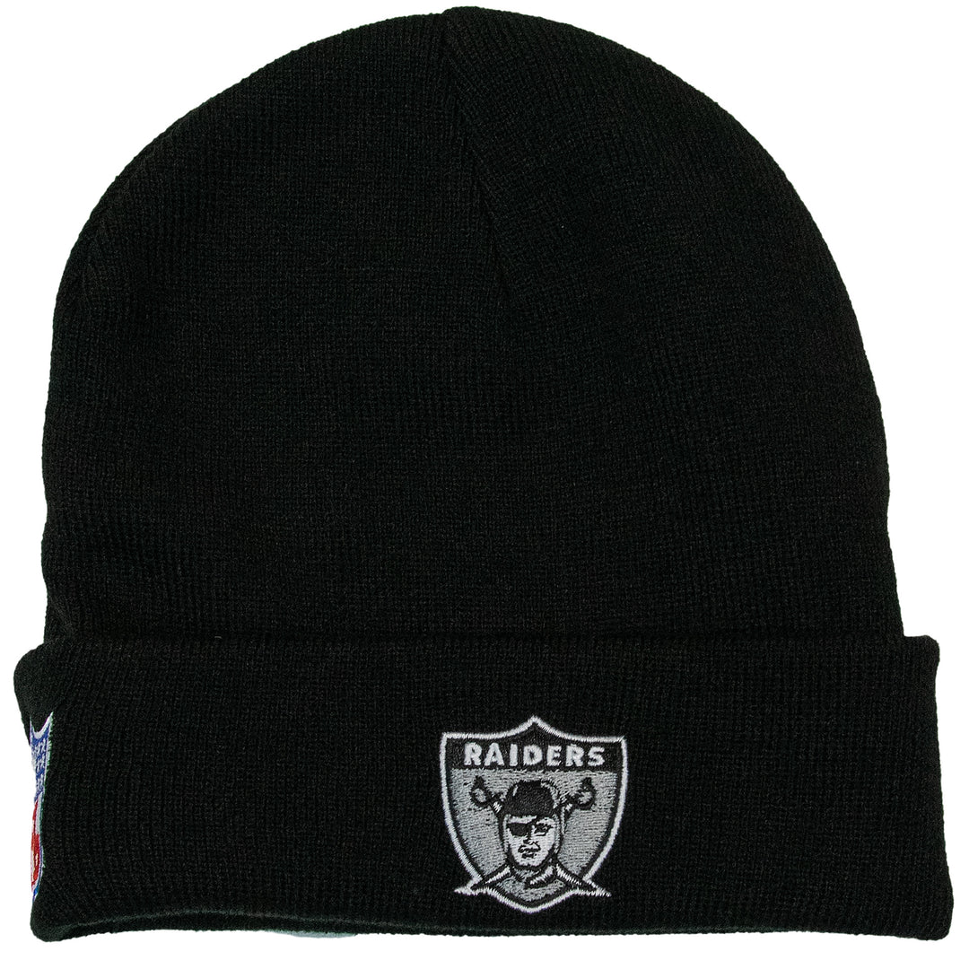 Oakland Raiders NFL Embroidered Logo Beanie Mitchell &amp; Ness