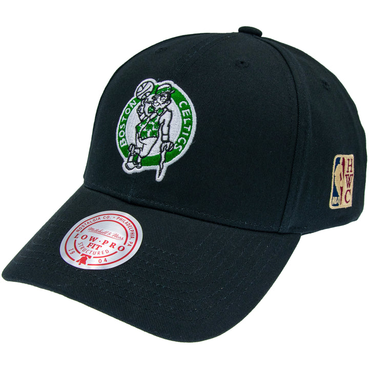 Boston Celtics NBA Team Logo Low Pro Snapback Mitchell &amp; Ness Black
