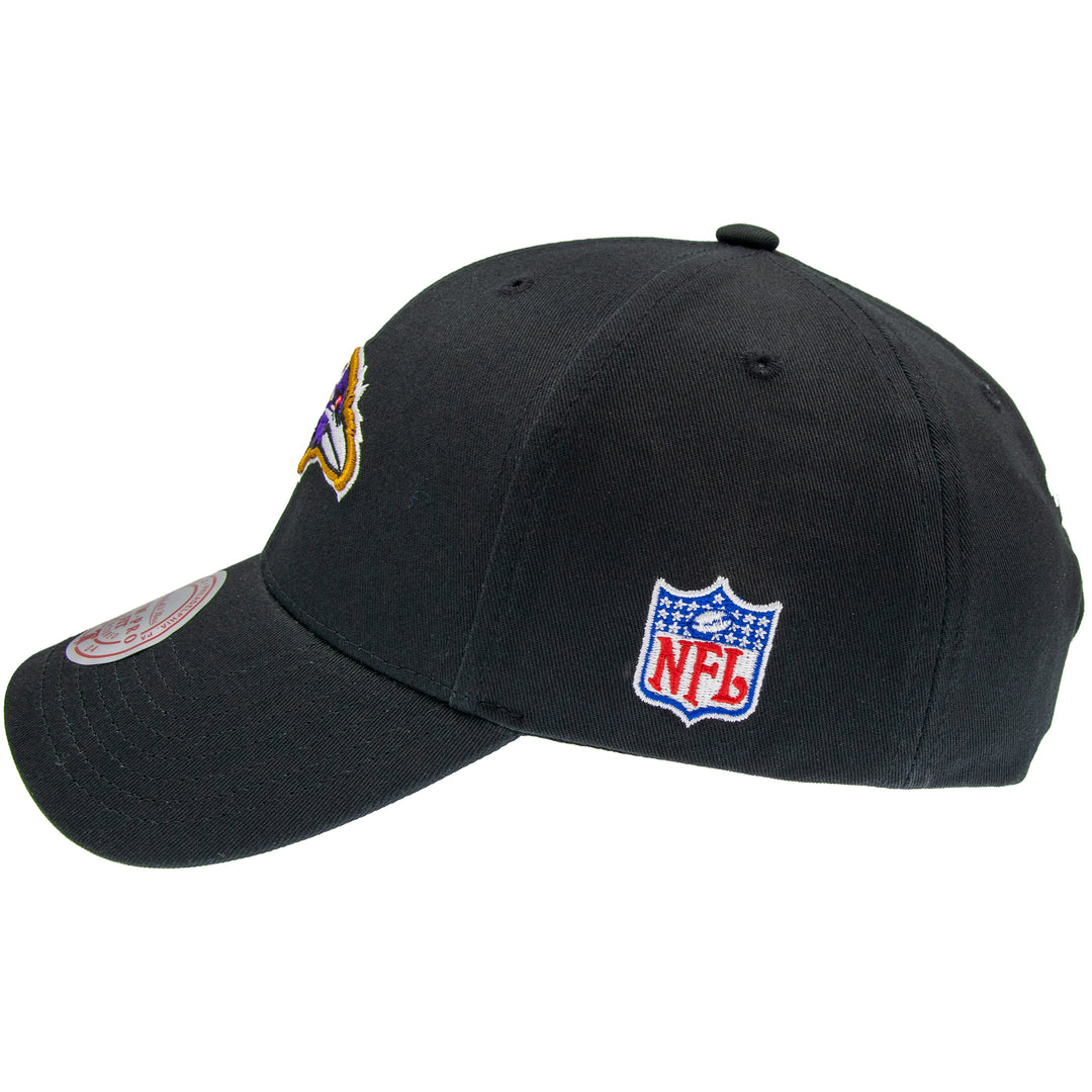 Baltimore Ravens NFL Team Logo Low Pro Snapback Mitchell &amp; Ness Black