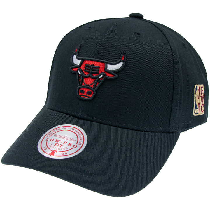 Chicago Bulls NBA Team Logo Low Pro Snapback Mitchell &amp; Ness Black