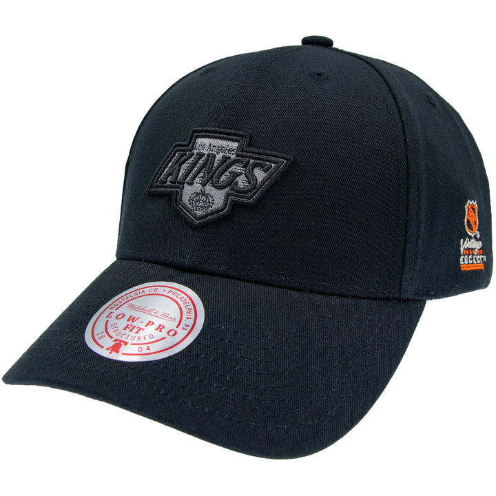 Los Angeles Kings NHL Team Logo Low Pro Snapback Mitchell &amp; Ness Black