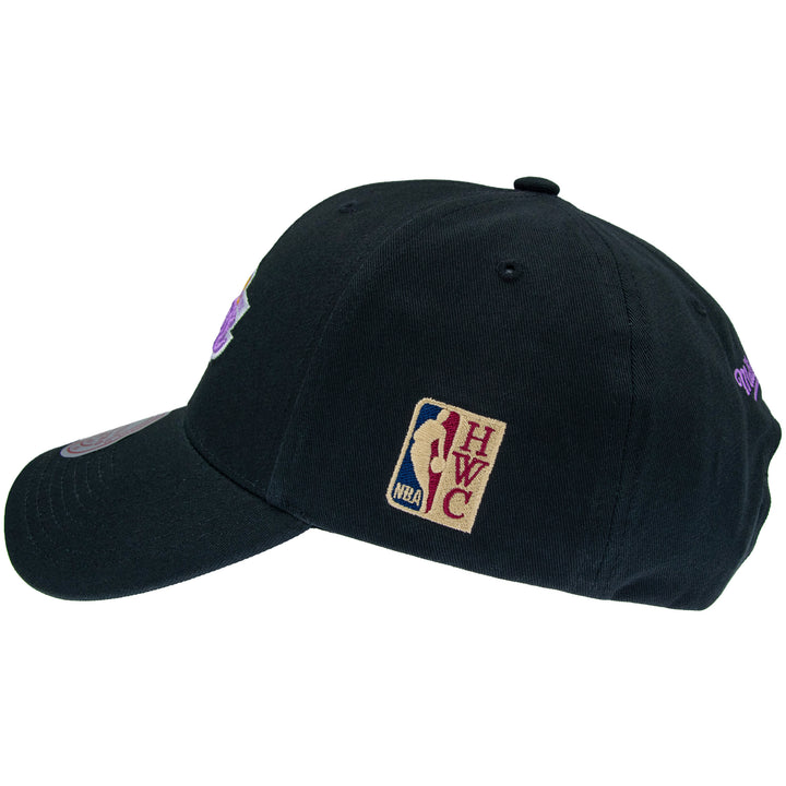 Los Angeles Lakers NBA Team Logo Low Pro Snapback Mitchell &amp; Ness Black