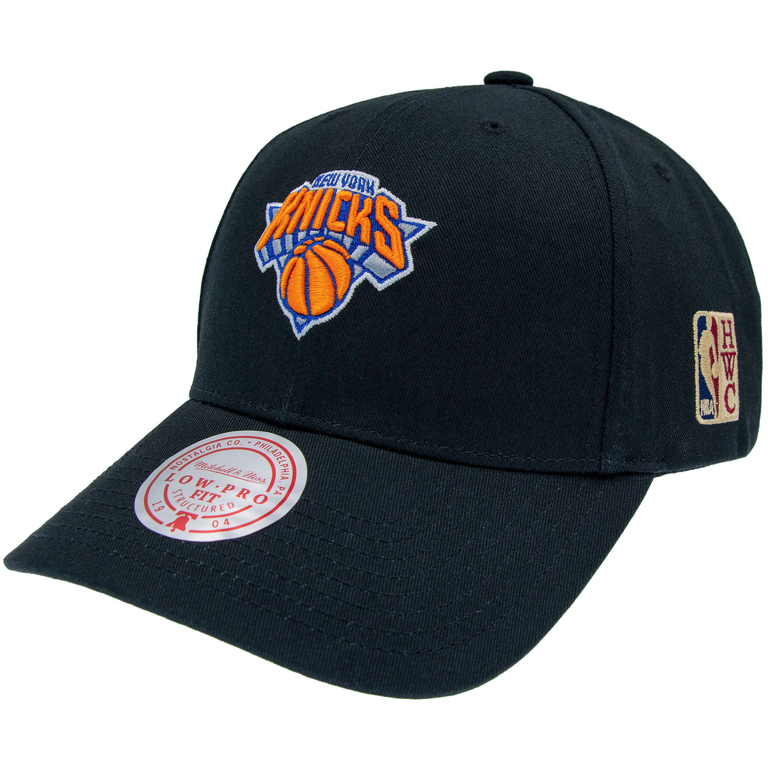 New York Knicks NBA Team Logo Low Pro Snapback Mitchell &amp; Ness Black