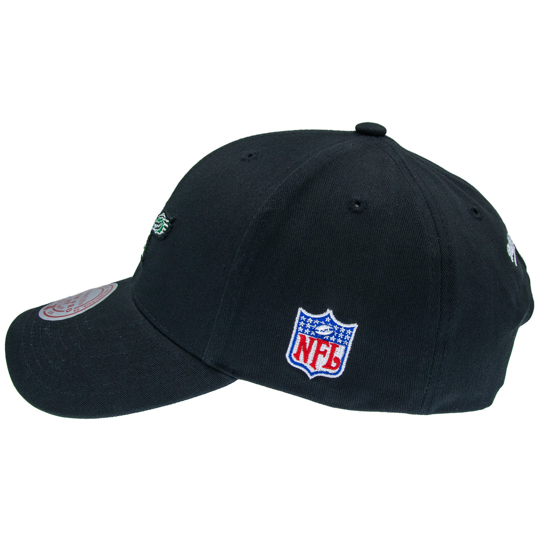Philadelphia Eagles NFL Team Logo Low Pro Snapback Mitchell &amp; Ness Black