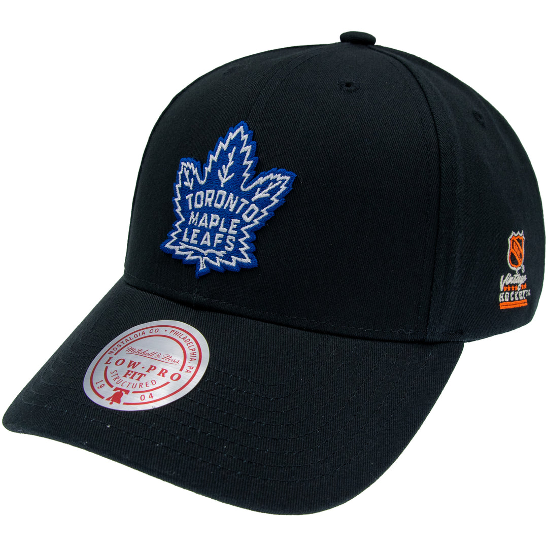 Toronto Maple Leafs NHL Team Logo Low Pro Snapback Mitchell &amp; Ness Black