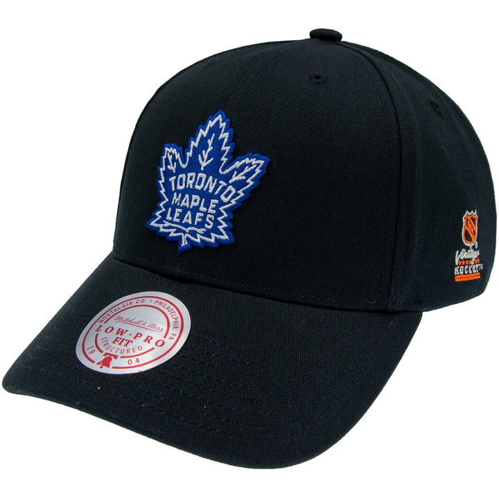 Toronto Maple Leafs NHL Team Logo Low Pro Snapback Mitchell &amp; Ness Black