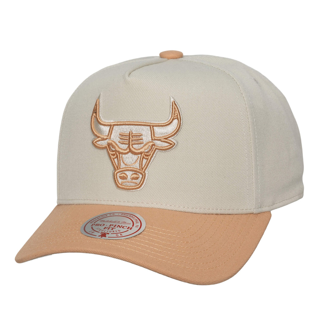 Chicago Bulls NBA Pro Pinch Snapback Mitchell &amp; Ness Chalk/Dust