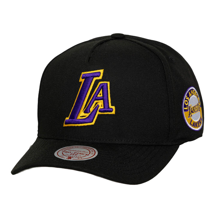 Los Angeles Lakers NBA Pro Pinch Snapback Mitchell &amp; Ness Black