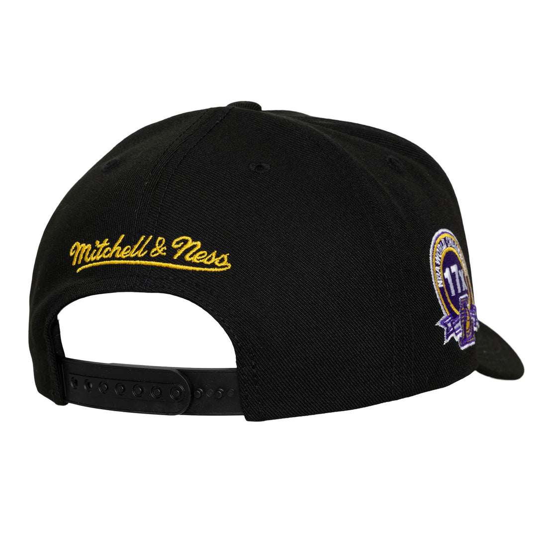 Los Angeles Lakers NBA Pro Pinch Snapback Mitchell &amp; Ness Black