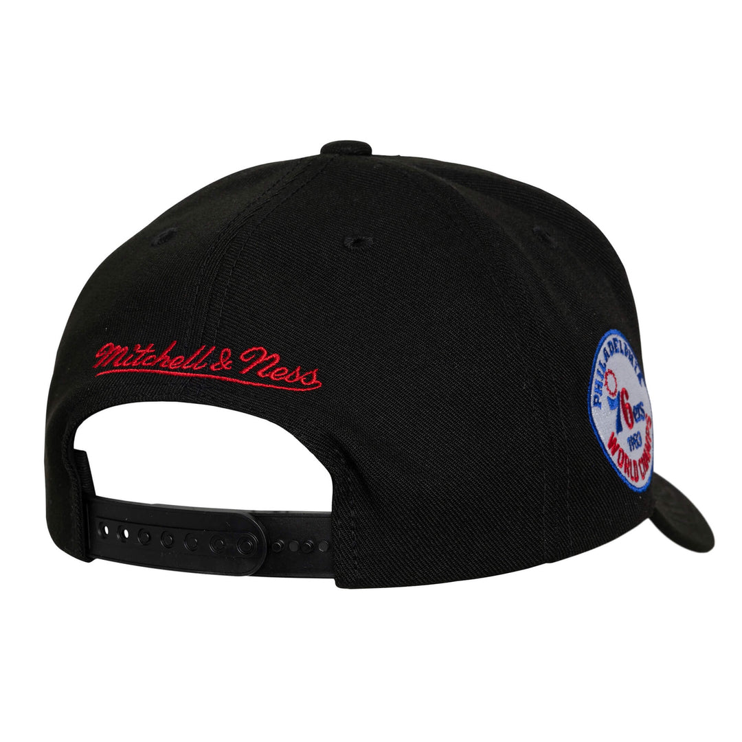 Philadelphia 76ers  NBA Pro Pinch Snapback Mitchell &amp; Ness Black