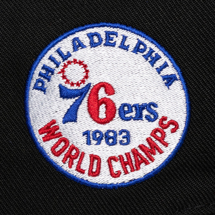 Philadelphia 76ers  NBA Pro Pinch Snapback Mitchell &amp; Ness Black