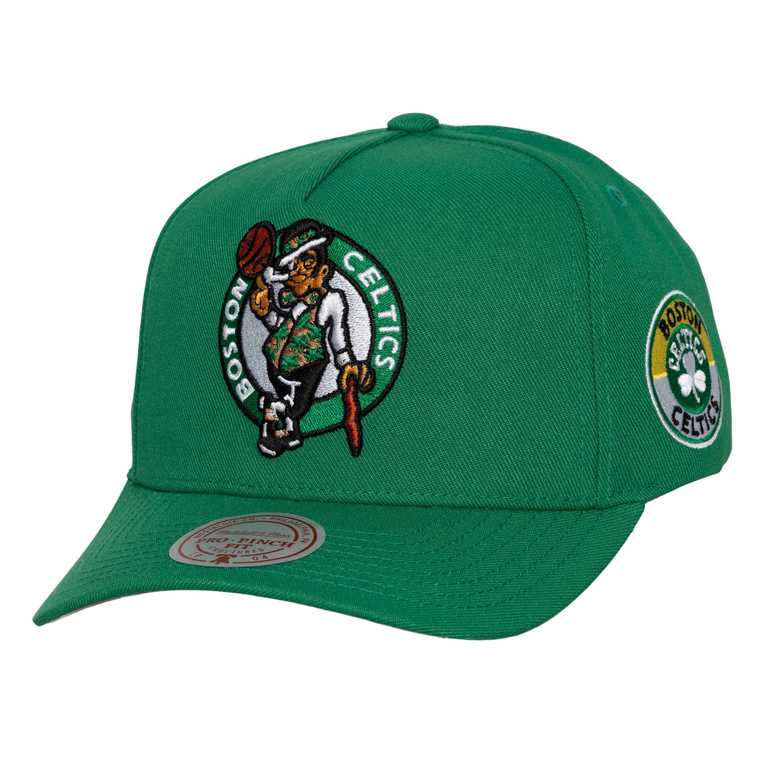 Boston Celtics NBA Pro Pinch Snapback Mitchell &amp; Ness Green