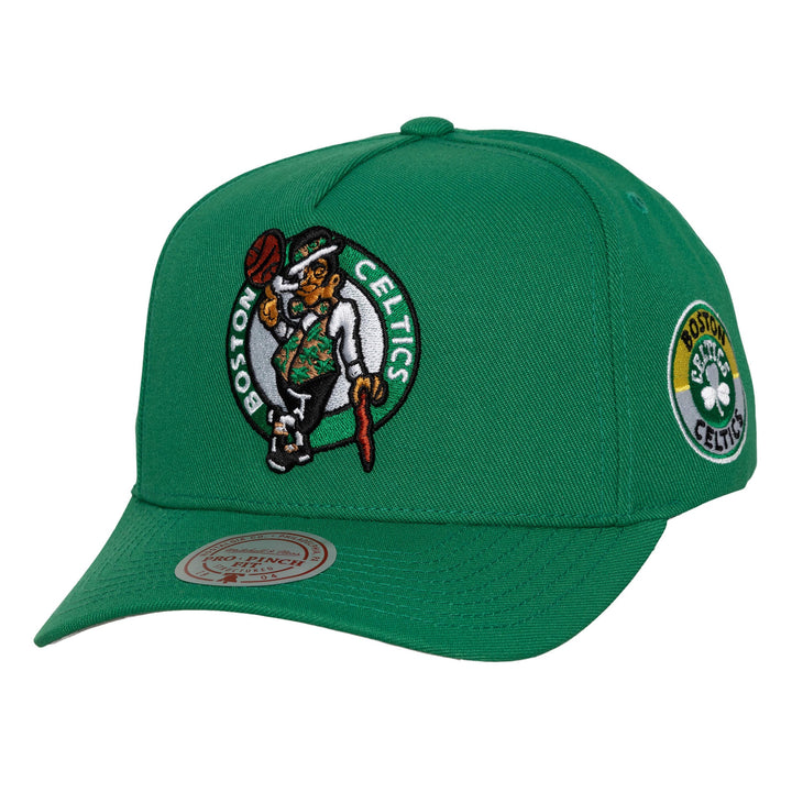 Boston Celtics NBA Pro Pinch Snapback Mitchell &amp; Ness Green