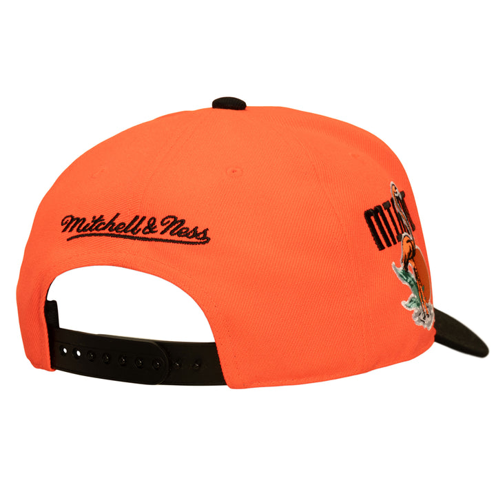 Miami Heat NBA In the City Pro Snapback Mitchell &amp; Ness Neon Pink