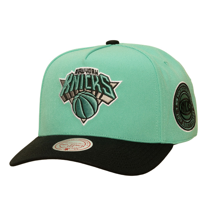 New York Knicks NBA In the City Pro Snapback Mitchell &amp; Ness Teal