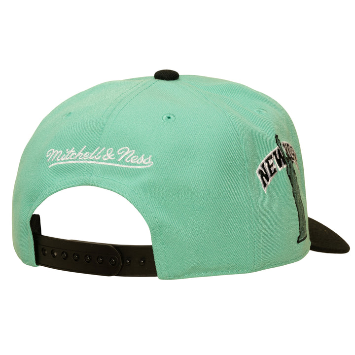 New York Knicks NBA In the City Pro Snapback Mitchell &amp; Ness Teal