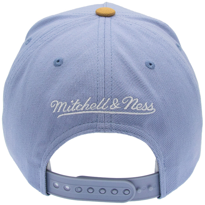 Branded Blue Khaki Pro Crown Snapback Mitchell &amp; Ness