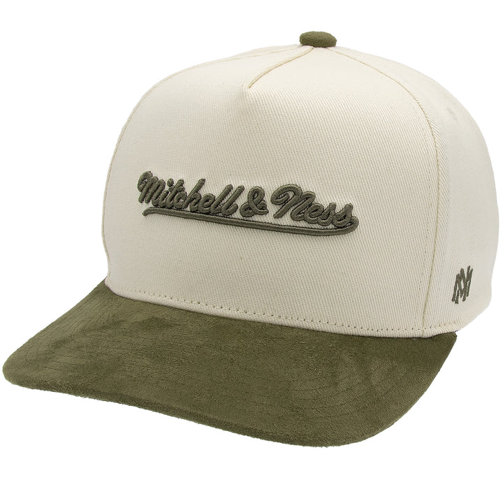 Mitchell &amp; Ness Branded Luxury Script Pro Pinch Snapback Green