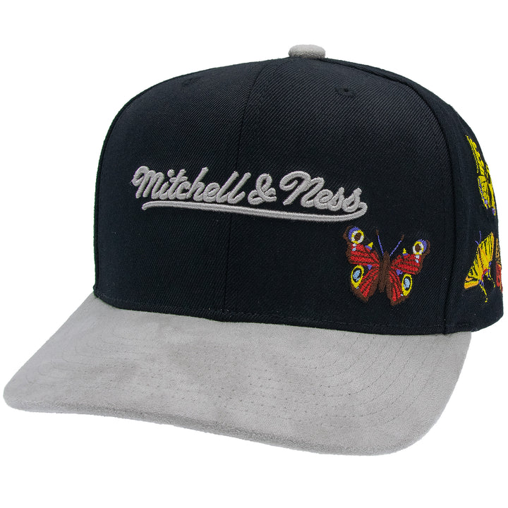Mitchell &amp; Ness Butterfly Pro Crown Snapback Black/White