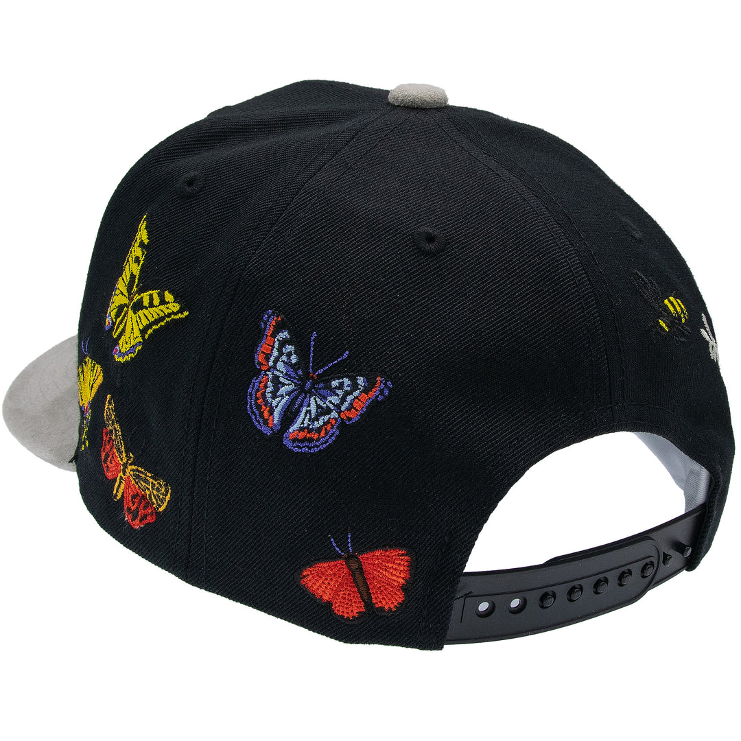 Mitchell &amp; Ness Butterfly Pro Crown Snapback Black/White