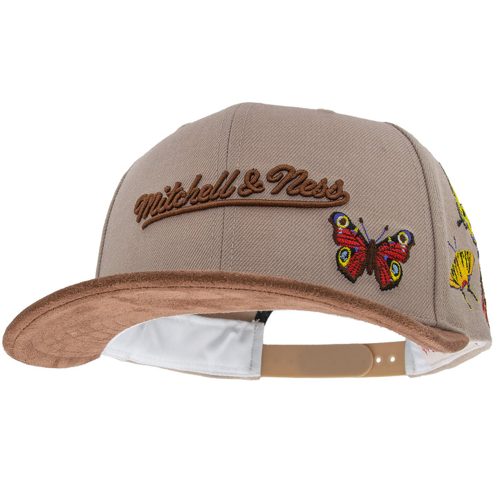 Mitchell &amp; Ness Butterfly Pro Crown Snapback Khaki/Brown