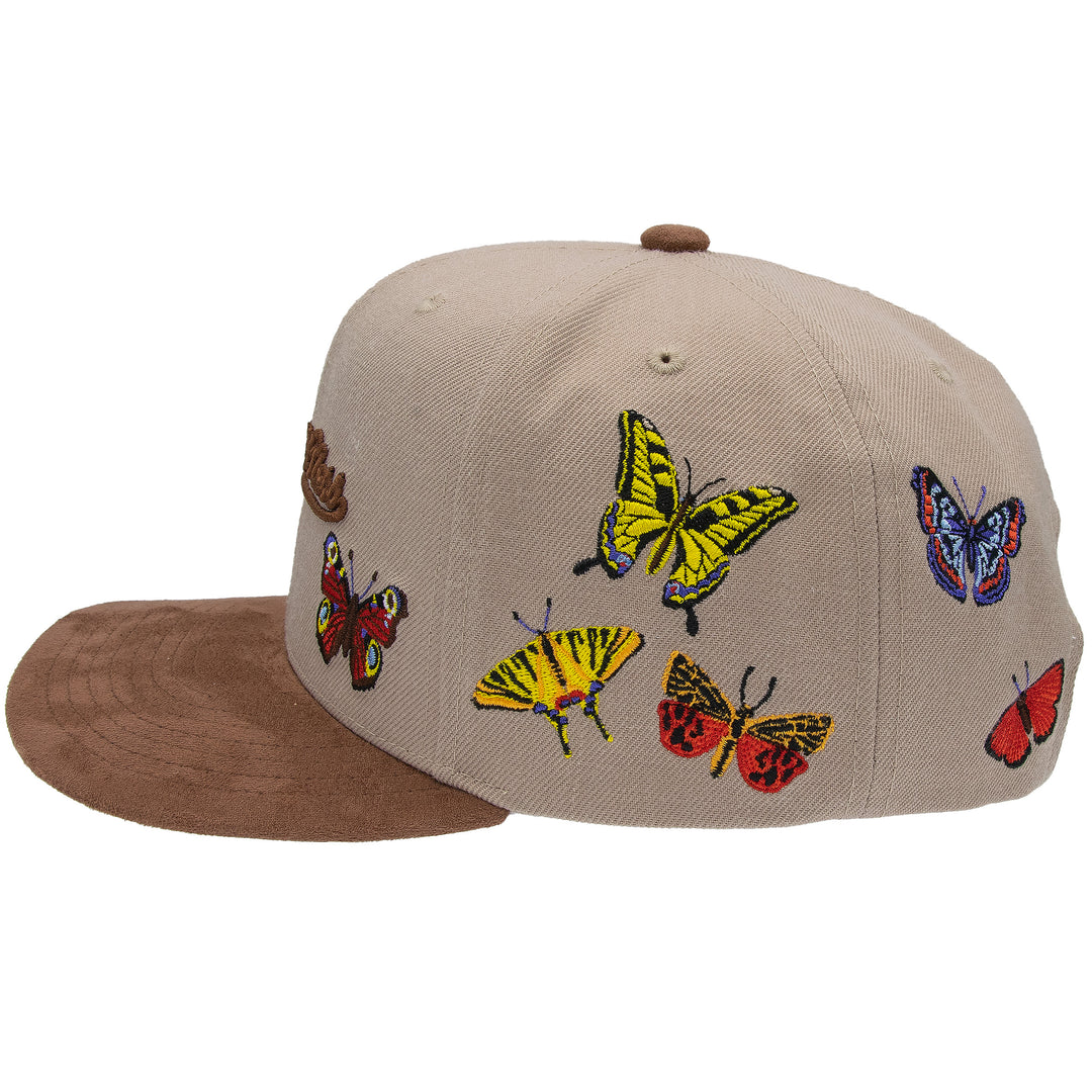 Mitchell &amp; Ness Butterfly Pro Crown Snapback Khaki/Brown