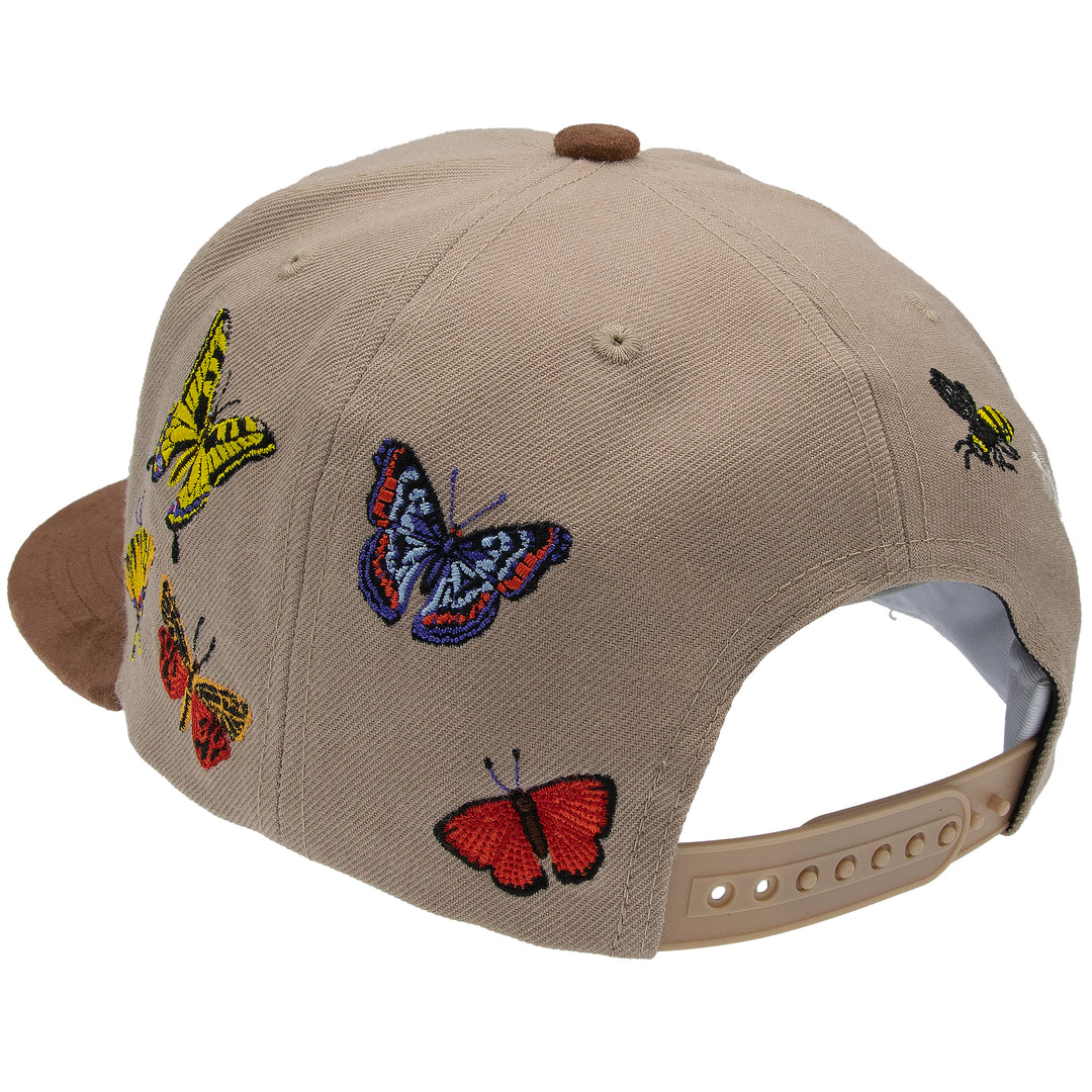 Mitchell &amp; Ness Butterfly Pro Crown Snapback Khaki/Brown
